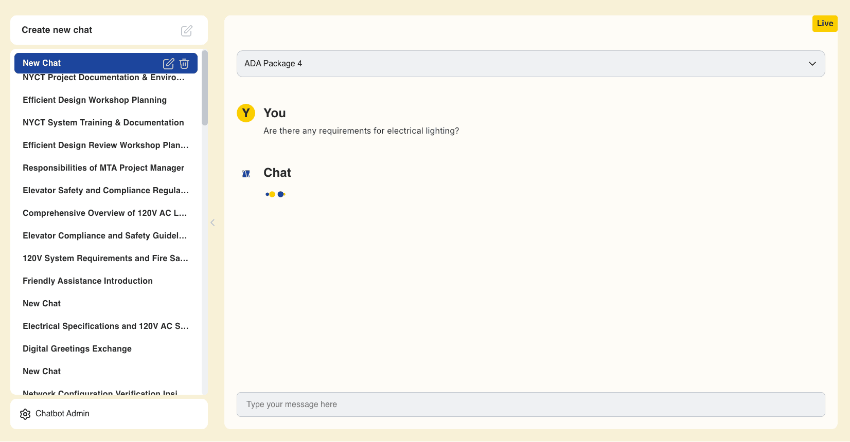 TCE document intelligence AI chatbot natural language search